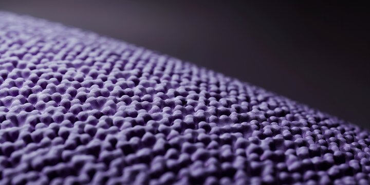 Close-up of purple textured foam surface with dimpled pattern