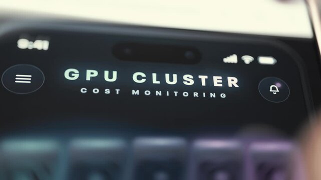 GPU Cluster Cost Monitoring Application Header