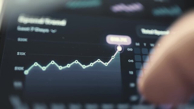 GPU Spend Trend Chart With Weekly Calendar