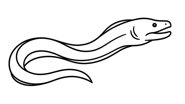 Elegant snake illustration on white background.