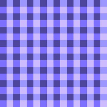 Seamless purple gingham plaid pattern, lavender violet grid check background, minimal geometric square design for textile, fabric and wallpaper print
Classic seamless gingham check pattern featuring a