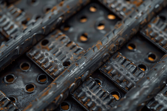 Industrial steel metal welding bead texture background