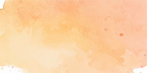 Fototapeta premium Soft Orange Pastel Watercolor Wash Vector Background Texture with Subtle Ink Splatter Accents