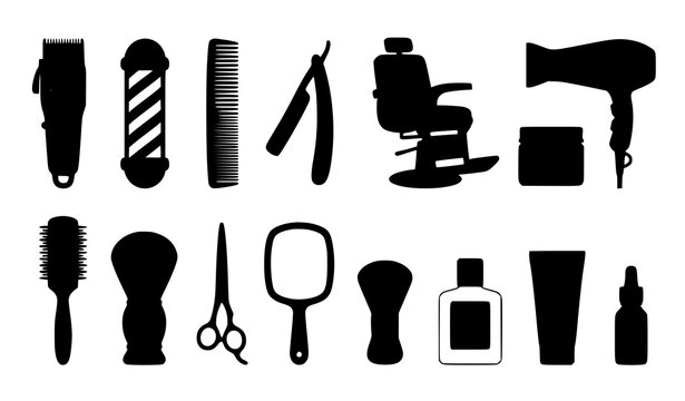 Barber and Hairstylist Vector Illustration Collection