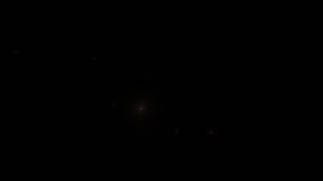The Sun, the Oort Cloud, and other stars. 3d animation