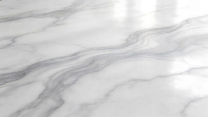 Obraz premium White marble surface with gray veining