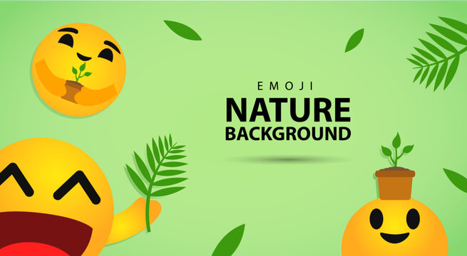 emoji nature background
