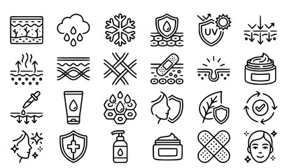 Fishing Adventure Doodle Line Icons with Fisherman Camping Hook Float Fish and Nature Elements © Shultana