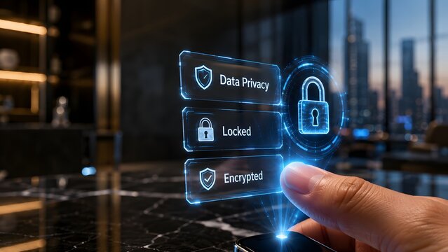 Digital fingerprint authentication for enhanced corporate data privacy security