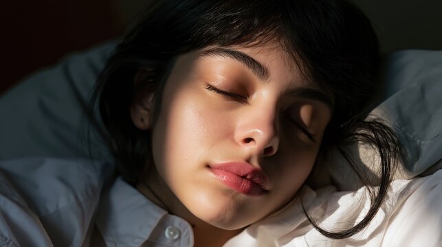 A woman sleeping in a car creates a calm lifestyle visual emphasizing comfort, safety, and modern transportation.