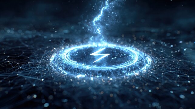 Electricity Lightning Storm Power Energy Concept.