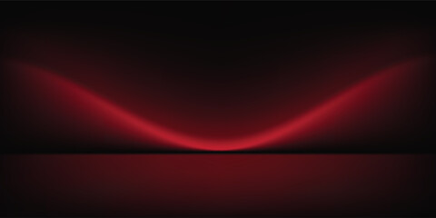 Obraz premium Abstract gradient podium background. Empty red 3D studio background. Clean scene for product presentation mockup template. eps 10