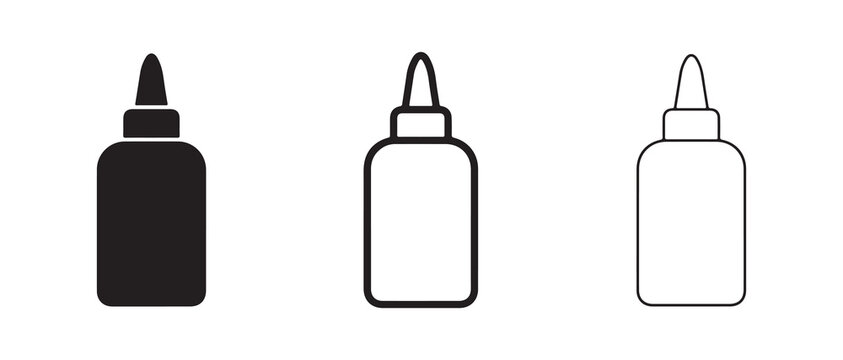 bottle designs with caps for product packaging and branding illustrations