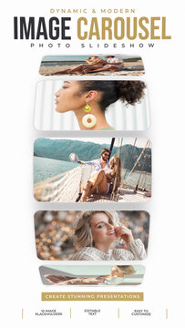 Spring 3D Vertical Cylinder Carousel Titles