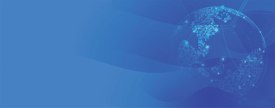 Digital cyberspace background representing big data, cloud computing, and AI