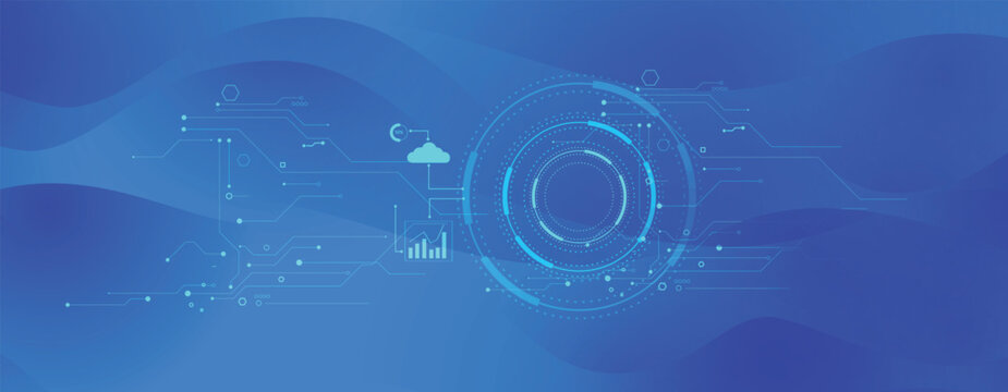 Digital cyberspace background representing big data, cloud computing, and AI