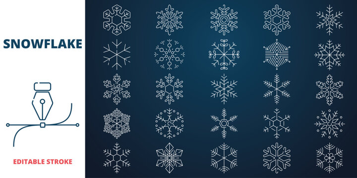 Snowflake Icons Set