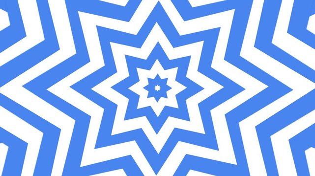Geometric starburst diamond abstract animation loop
