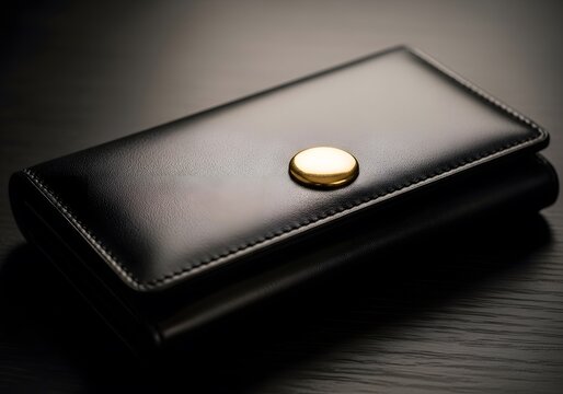 black leather wallet