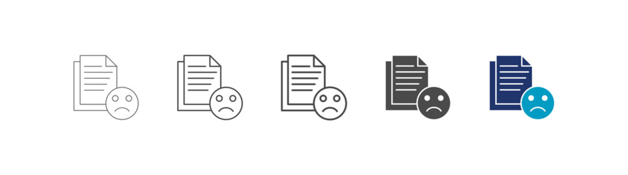 compliance icon set consisting of multiple styles vector illustration. editable stroke