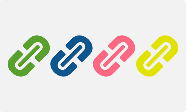 Cloud Link Connection Vector Icon