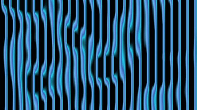 Futuristic blue glowing waves motion background.Dynamic blue vertical wave pattern animation.