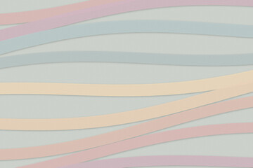 Obraz premium Soft pastel stripes in pink, blue, and cream form an abstract background with a calm, minimal mood, ideal for website banners and seasonal designs.