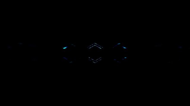 Textured neon blue with cyan texture arrow VJ loop background