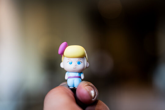 Bangkok, Thailand - August 3, 2026 : Bo peep figure by 52TOYS, Disney Pixar Toy Story Minime Series