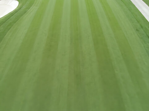 golf course fairway background | manicured green grass texture | professional lawn care patterns | aerial view of sports turf