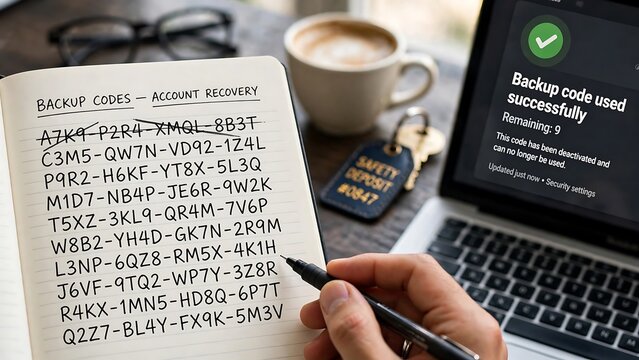 Using Backup Codes for Account Recovery and Digital Security