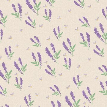 lavender seamless pattern