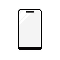 スマートフォンのアイコン 画面にツヤがある線ありカラーのベクター素材 © dododo