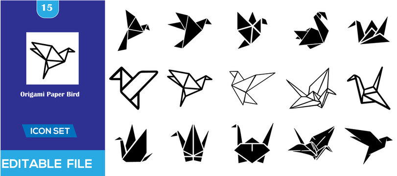 A versatile bundle of high-quality vector icon sets covering UI/UX, photo editing, endless knots, origami birds, and security shields.