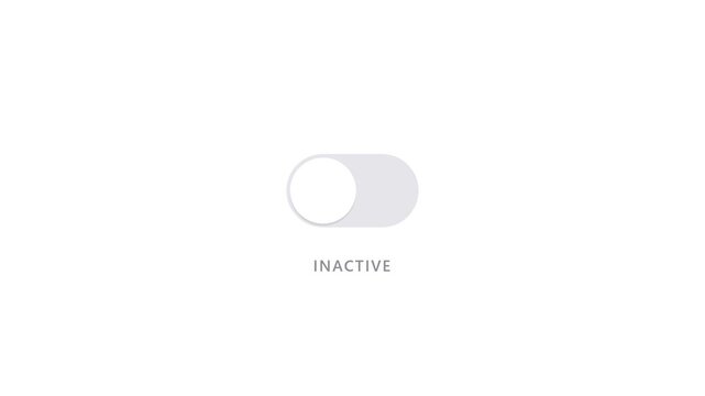 Minimalist active and inactive toggle switch UI elements.