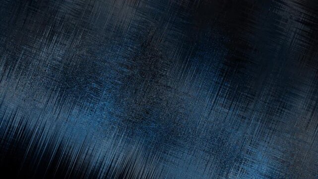  Abstract dark blue metallic texture background. Grunge digital noise scratching and matrix lines animation.