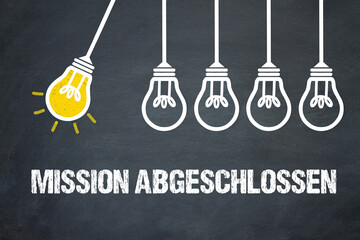 Fototapeta premium Mission abgeschlossen 