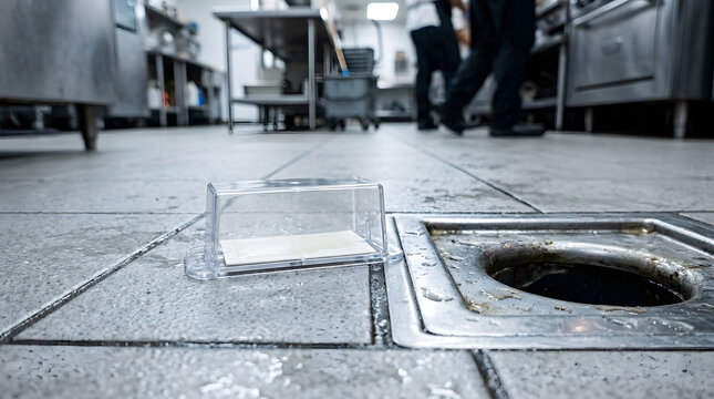 drain fly monitoring device | commercial kitchen pest control | professional insect sticky trap | floor drain sanitation inspection | food service pest management
