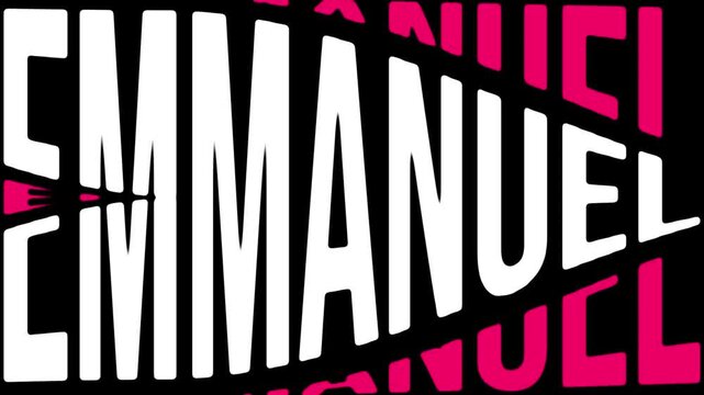 God's Names Text Animation. Christian Typography Motion Graphics Background