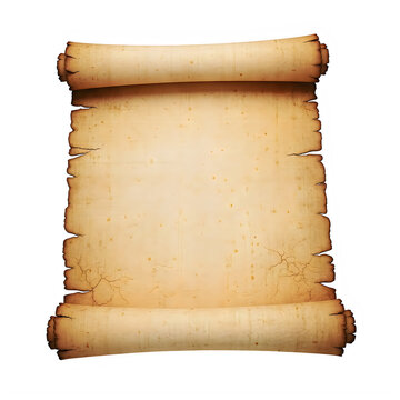 Vintage scroll with aged parchment texture
