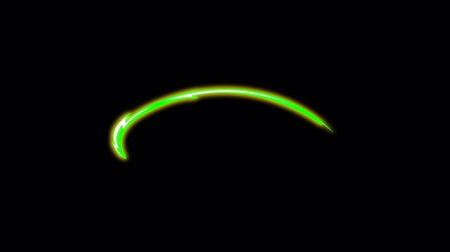 Green Game and Cartoon Slash Effect Animated