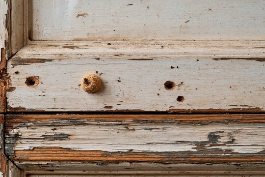 Close-up of Weathered Wooden Surface Details