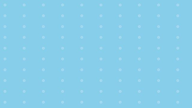Abstract animation of white dots popping on a light blue background like bubble wrap