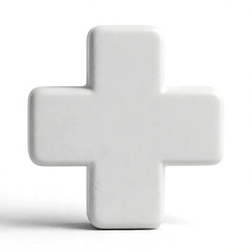 White Medical Cross Symbol