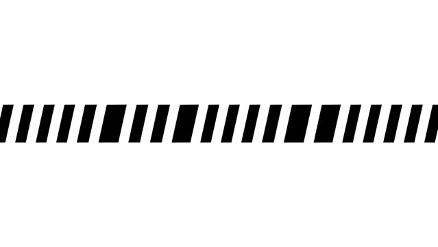 Abstract geometric pattern border with sharp diagonal lines in monochrome for design elements