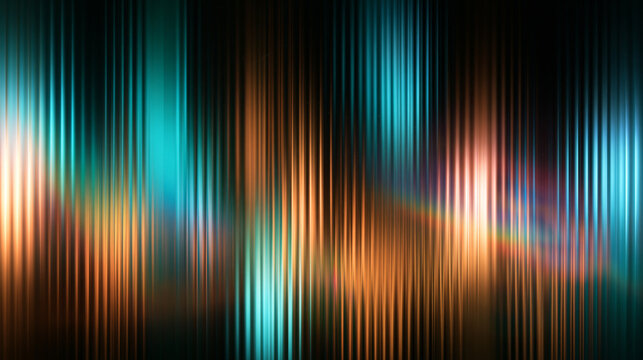 Abstract Glowing Vertical Light Lines Background for Technology and Sound