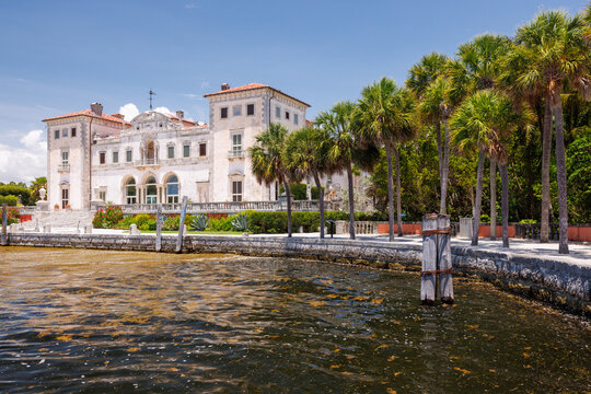 Historic Vizcaya Villa in Miami with Mediterranean-style architecture