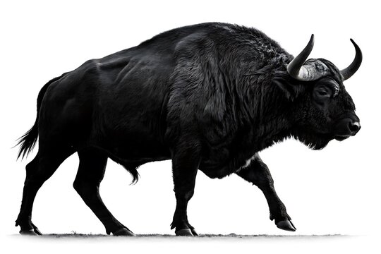 American bison walking in natural setting