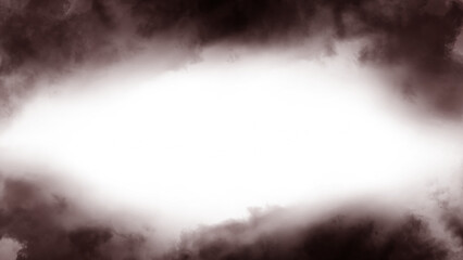 Obraz premium Dark red smoke or fog border frame, realistic vector cloud, mist, or dust background isolated on transparent backdrop.