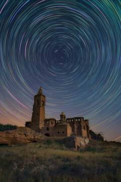 Pueblo viejo de Belchite fotograf&iacute;a circumpolar
